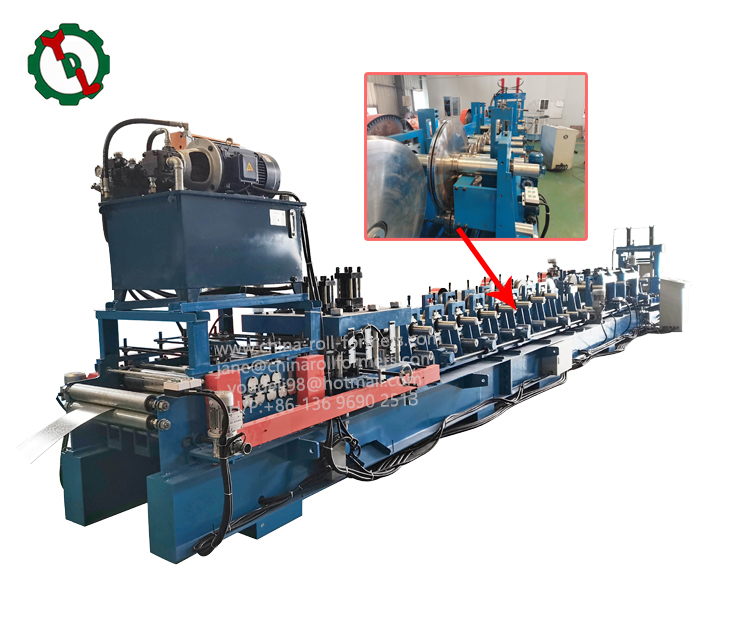 Hat Profile/ Omega Shape Purlin Roll Forming Machine